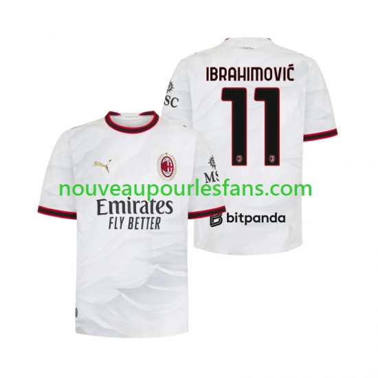 Maillot AC Milan Ibrahimović 11 Homme Tenue Extérieur 2026-2027 Manche Courte
