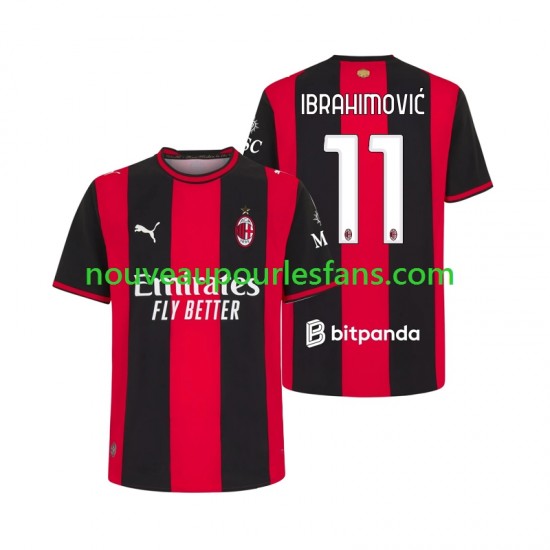 Maillot AC Milan Ibrahimović 11 Homme Tenue Domicile 2026-2027 Manche Courte