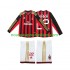 Maillot AC Milan Kaka 22 2013 2014 Rétro Enfant Tenue Domicile Manche Longue