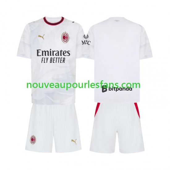 Maillot AC Milan Enfant Tenue Extérieur 2026-2027 Manche Courte