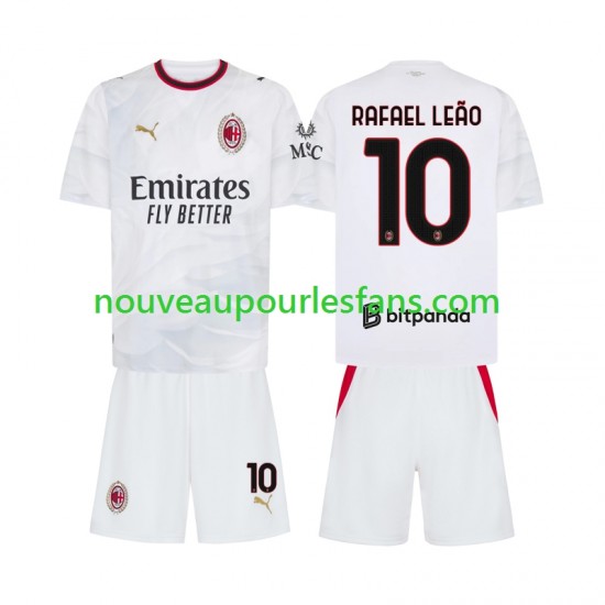 Maillot AC Milan Rafael Leao 10 Enfant Tenue Extérieur 2026-2027 Manche Courte