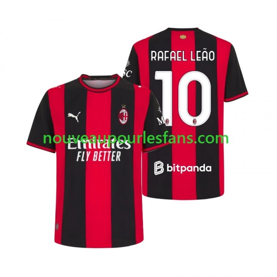 Maillot AC Milan Rafael Leao 10 Homme Tenue Domicile 2026-2027 Manche Courte