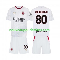 Maillot AC Milan Ronaldinho 80 Enfant Tenue Extérieur 2026-2027 Manche Courte