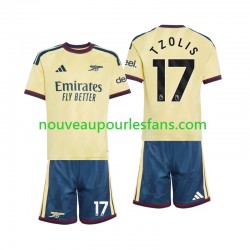 Maillot Arsenal Christos Tzolis 17 Enfant Tenue 3ème 2026-2027 Manche Courte