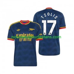 Maillot Arsenal Christos Tzolis 17 Homme Tenue Extérieur 2026-2027 Manche Courte