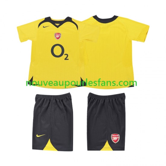 Maillot Arsenal 2005 Rétro Enfant Tenue Extérieur 2006 Manche Courte