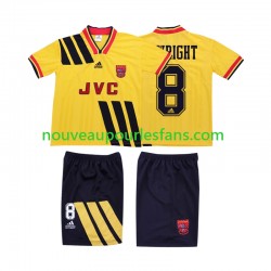 Maillot Arsenal WRIGHT 8 1993 Rétro Enfant Tenue Extérieur 1994 Manche Courte