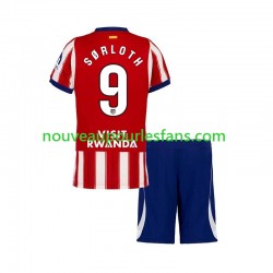 Maillot Atlético Madrid Alexander Sorloth 9 Enfant Tenue Domicile 2026-2027 Manche Courte