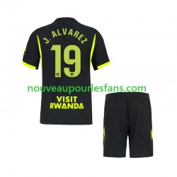 Maillot Atlético Madrid Julian Alvarez 19 Enfant Tenue Extérieur 2026-2027 Manche Courte