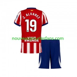 Maillot Atlético Madrid Julian Alvarez 19 Enfant Tenue Domicile 2026-2027 Manche Courte