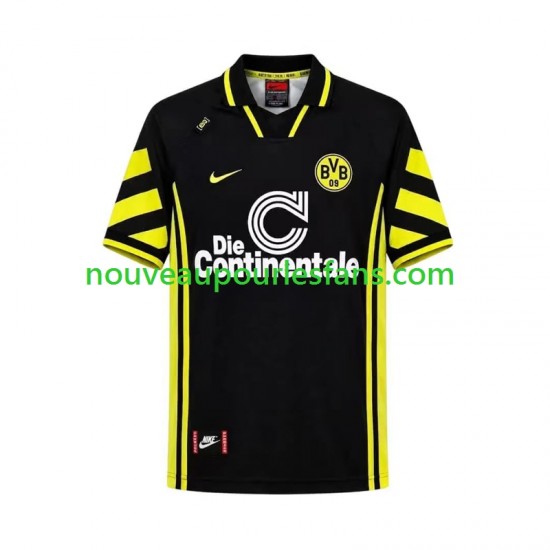 Maillot Borussia Dortmund 1996 Rétro Homme Tenue Extérieur Manche Courte