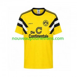 Maillot Borussia Dortmund 1989 Rétro Homme Tenue Domicile Manche Courte