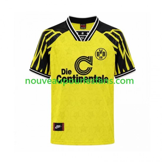 Maillot Borussia Dortmund Rétro Homme Tenue Domicile 1994 Manche Courte