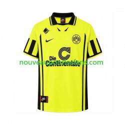 Maillot Borussia Dortmund 1996 Rétro Homme Tenue Domicile Manche Courte