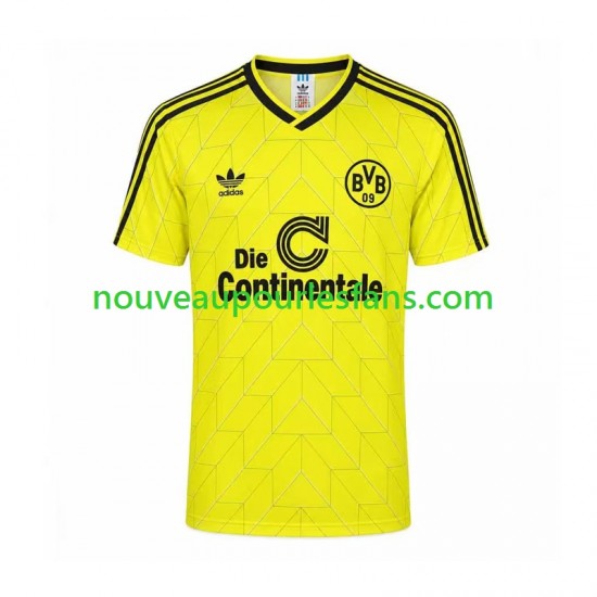 Maillot Borussia Dortmund Rétro Homme Tenue Domicile 1998 Manche Courte