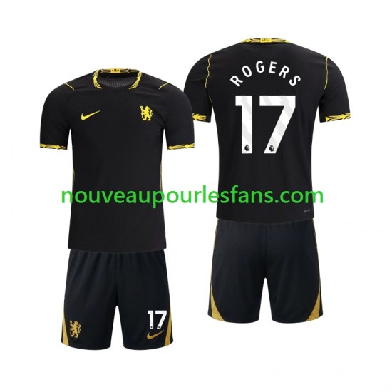 Maillot Chlesea Morgan Rogers 17 Enfant Tenue Extérieur 2026-2027 Manche Courte