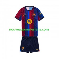 Maillot FC Barcelone Enfant Tenue Domicile 2026-2027 Manche Courte