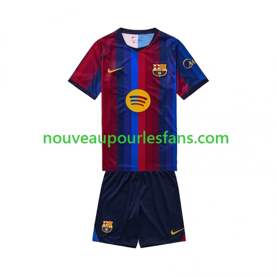Maillot FC Barcelone Enfant Tenue Domicile 2026-2027 Manche Courte