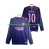 Maillot FC Barcelone Lionel Messi 10 2016 2017 Rétro Homme Tenue Extérieur Manche Longue
