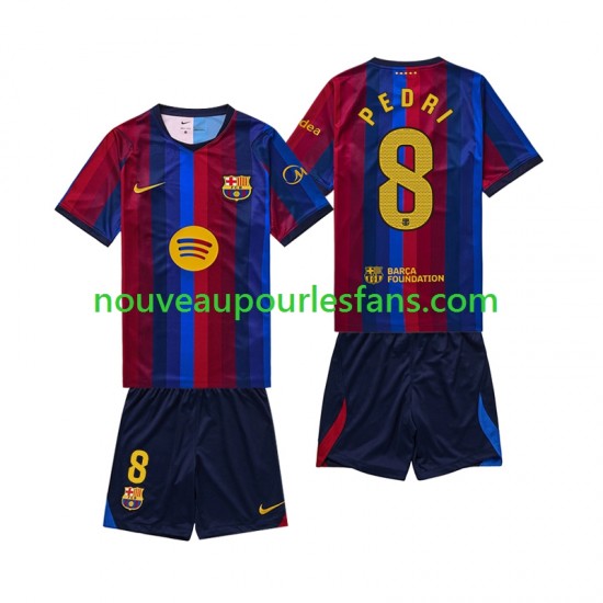 Maillot FC Barcelone Pedri 8 Enfant Tenue Domicile 2026-2027 Manche Courte