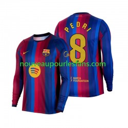 Maillot FC Barcelone Pedri 8 Homme Tenue Domicile 2026-2027 Manche Longue