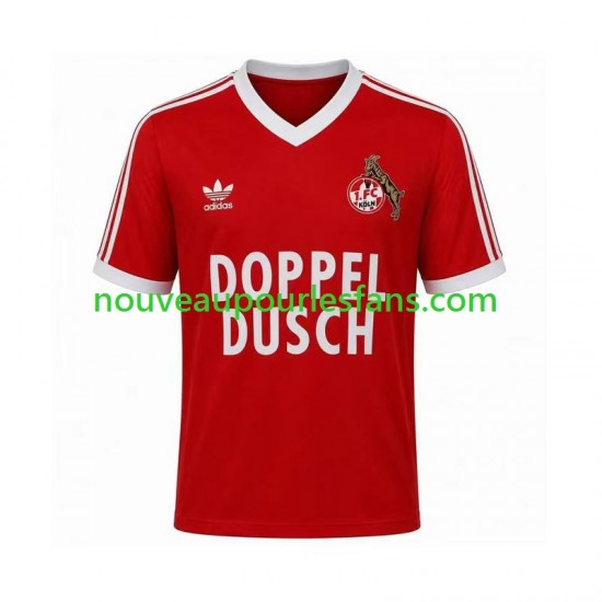 Maillot FC Cologne 1984 1985 Rétro Homme Tenue Extérieur Manche Courte