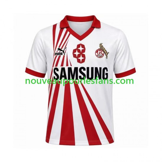 Maillot FC Cologne 1990 1991 Rétro Homme Tenue Domicile Manche Courte