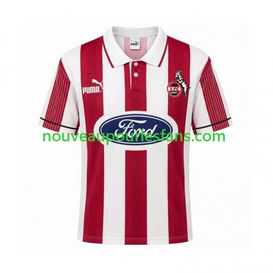 Maillot FC Cologne 1995 1996 Rétro Homme Tenue Domicile Manche Courte