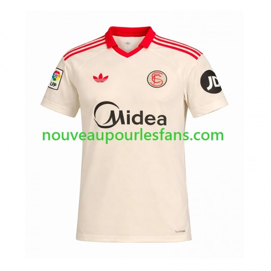 Maillot Séville FC Rétro Homme Tenue Domicile 2025-2026 Manche Courte