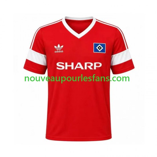 Maillot Hamburger SV 1988 Rétro Homme Tenue Extérieur Manche Courte