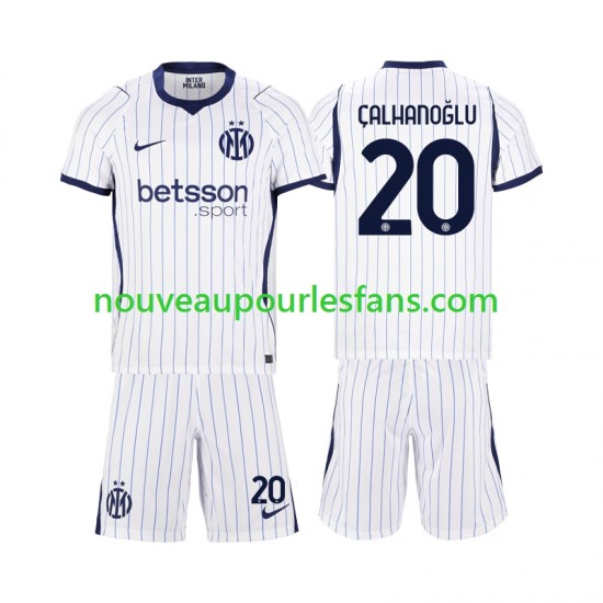 Maillot Inter Milan Hakan Calhanoglu 20 Enfant Tenue Extérieur 2026-2027 Manche Courte
