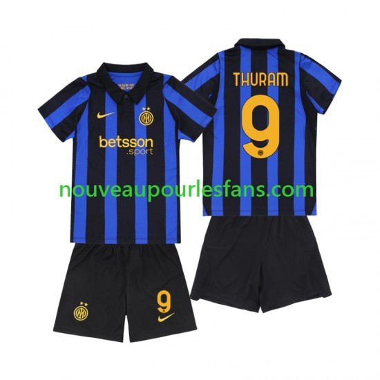 Maillot Inter Milan Marcus Thuram 9 Enfant Tenue Domicile 2026-2027 Manche Courte