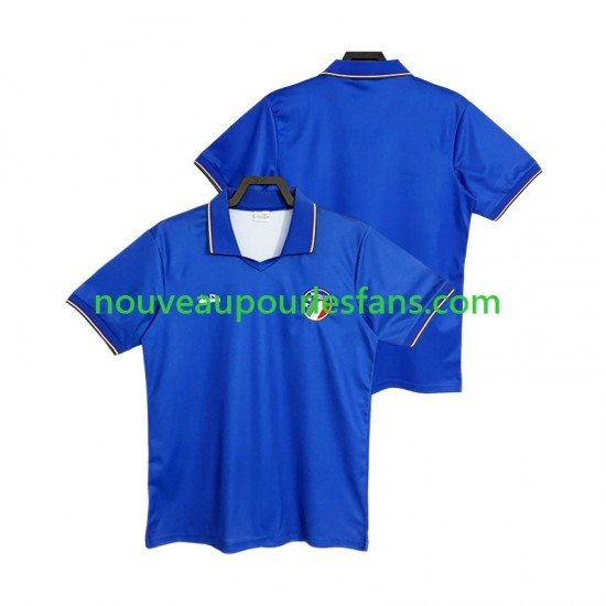 Maillot Italie 1990 Rétro Homme Tenue Domicile Manche Courte