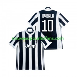 Maillot Juventus DYBALA 21 2017 2018 Rétro Homme Tenue Domicile Manche Courte