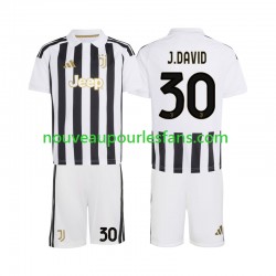 Maillot Juventus Jonathan David 30 Enfant Tenue Domicile 2026-2027 Manche Courte