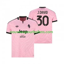 Maillot Juventus Jonathan David 30 Homme Tenue Extérieur 2026-2027 Manche Courte