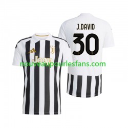 Maillot Juventus Jonathan David 30 Homme Tenue Domicile 2026-2027 Manche Courte