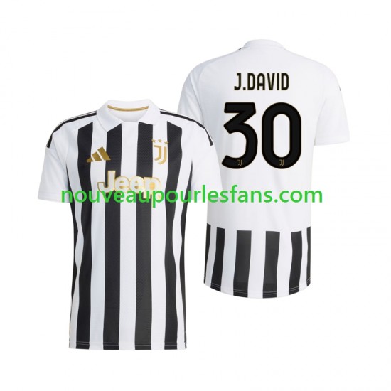 Maillot Juventus Jonathan David 30 Homme Tenue Domicile 2026-2027 Manche Courte