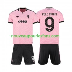 Maillot Juventus Randal Kolo Muani 9 Enfant Tenue Extérieur 2026-2027 Manche Courte