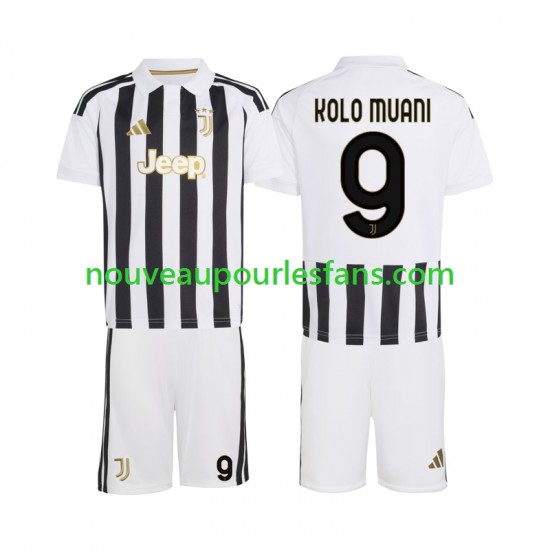 Maillot Juventus Randal Kolo Muani 9 Enfant Tenue Domicile 2026-2027 Manche Courte