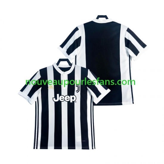 Maillot Juventus 2017 2018 Rétro Homme Tenue Domicile Manche Courte