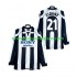 Maillot Juventus ZIDANE 21 1997 Rétro Homme Tenue Domicile 1998 Manche Longue