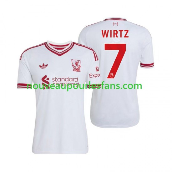 Maillot Liverpool Florian Wirtz 7 Homme Tenue Extérieur 2026-2027 Manche Courte