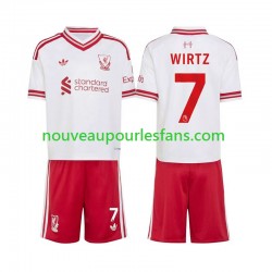 Maillot Liverpool Florian Wirtz 7 Enfant Tenue Extérieur 2026-2027 Manche Courte