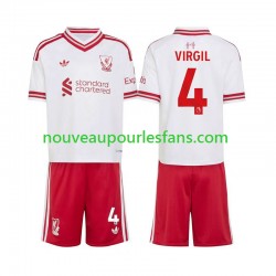 Maillot Liverpool Virgil van Dijk 4 Enfant Tenue Extérieur 2026-2027 Manche Courte