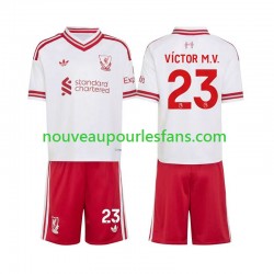 Maillot Liverpool V铆ctor Munoz 23 Enfant Tenue Extérieur 2026-2027 Manche Courte