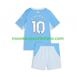 Maillot Manchester City Rayan Cherki 10 Enfant Tenue Domicile 2026-2027 Manche Courte