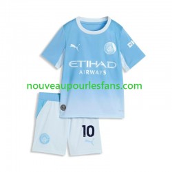 Maillot Manchester City Rayan Cherki 10 Enfant Tenue Domicile 2026-2027 Manche Courte