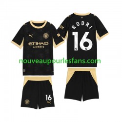 Maillot Manchester City Rodri 16 Enfant Tenue Extérieur 2026-2027 Manche Courte