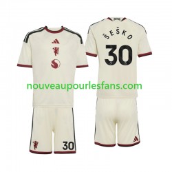Maillot Manchester United Benjamin Sesko 30 Enfant Tenue 3ème 2026-2027 Manche Courte